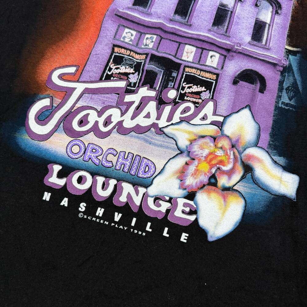 Vintage 1995 World Famous Tootsies Orchid Lounge Nashville Graphic T-Shirt - Picture 4 of 8
